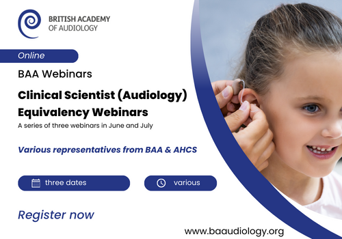 Clinical Scientist (Audiology) Equivalency Webinars